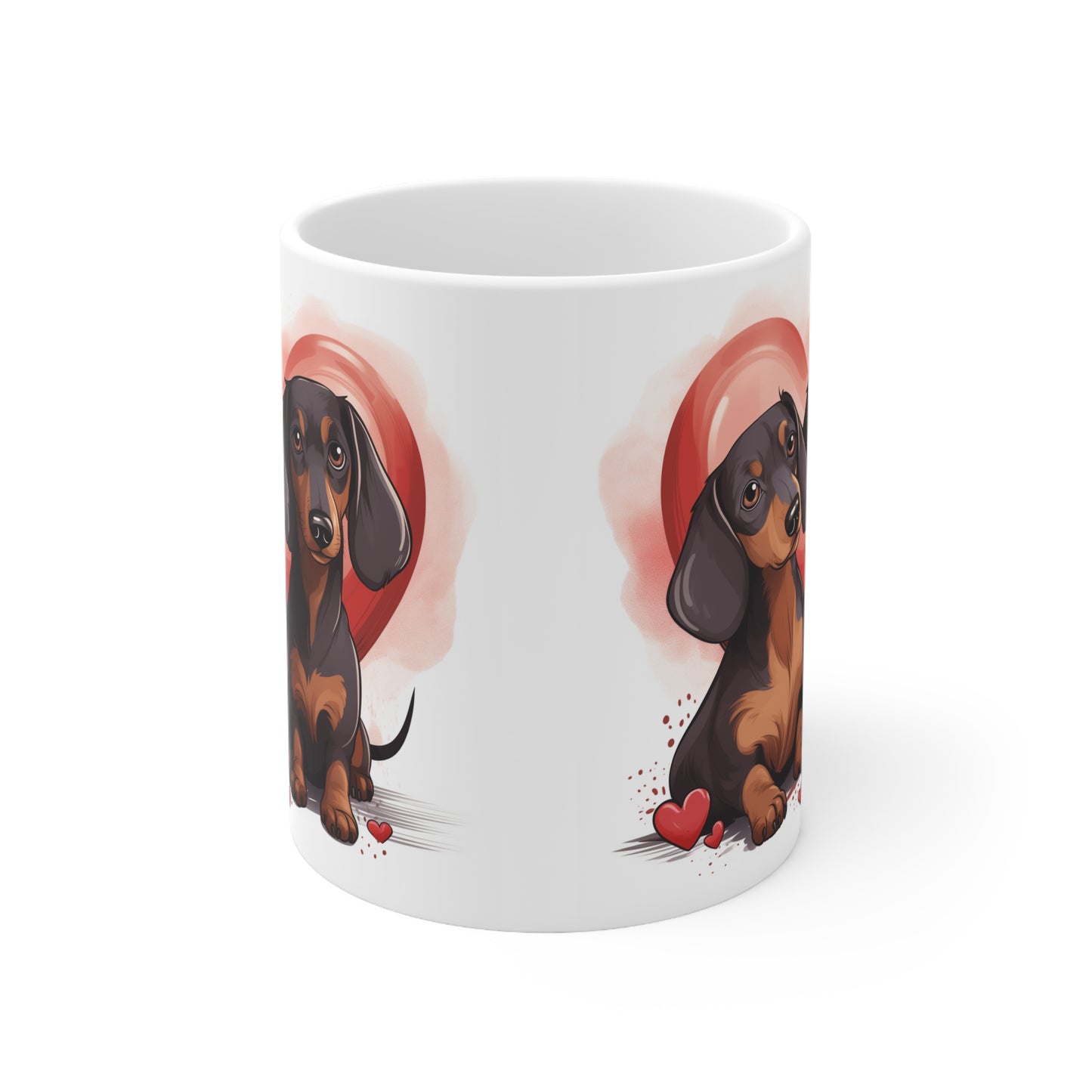 Coffee Mug - Hearts and Doxies Mug