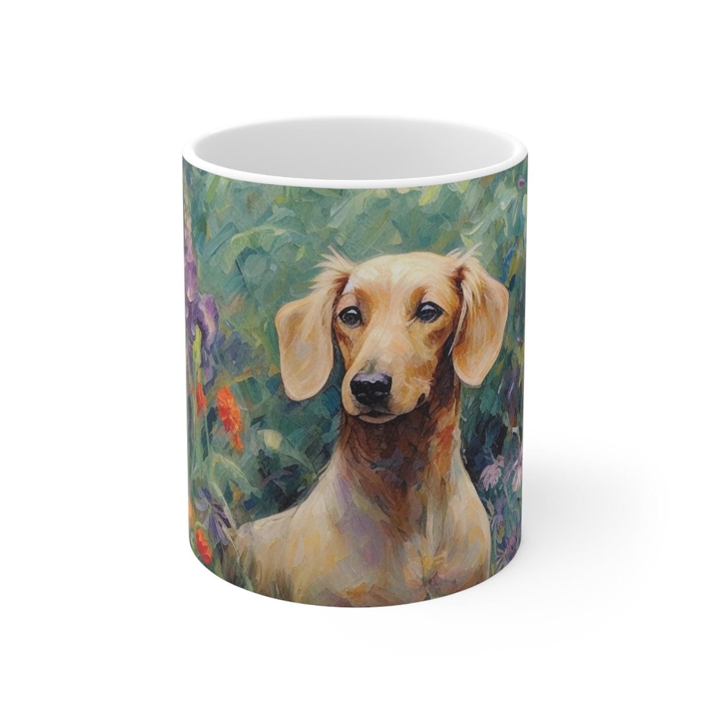 Coffee Mug - Cream in Flowers