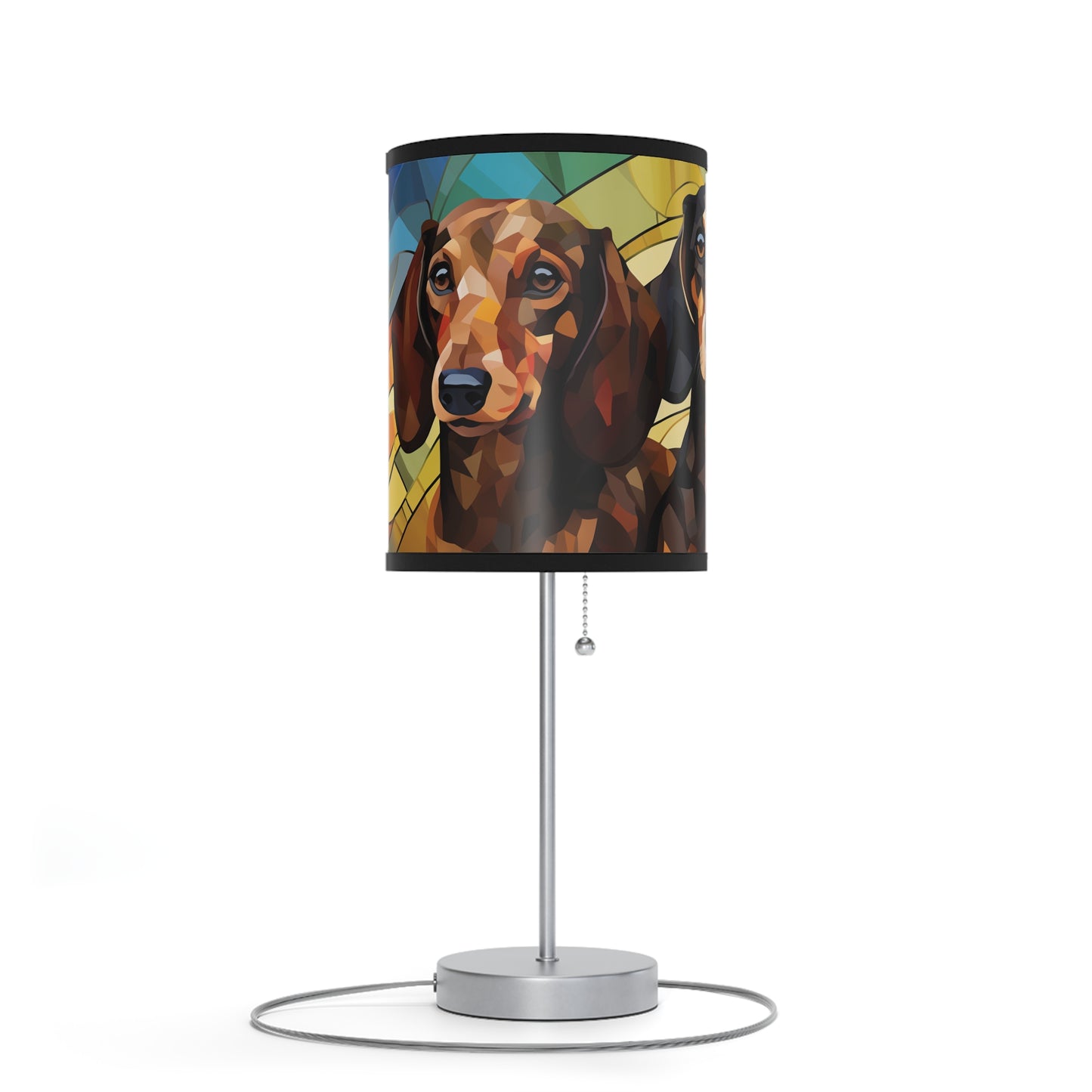 Smooth Dachshunds Lamp