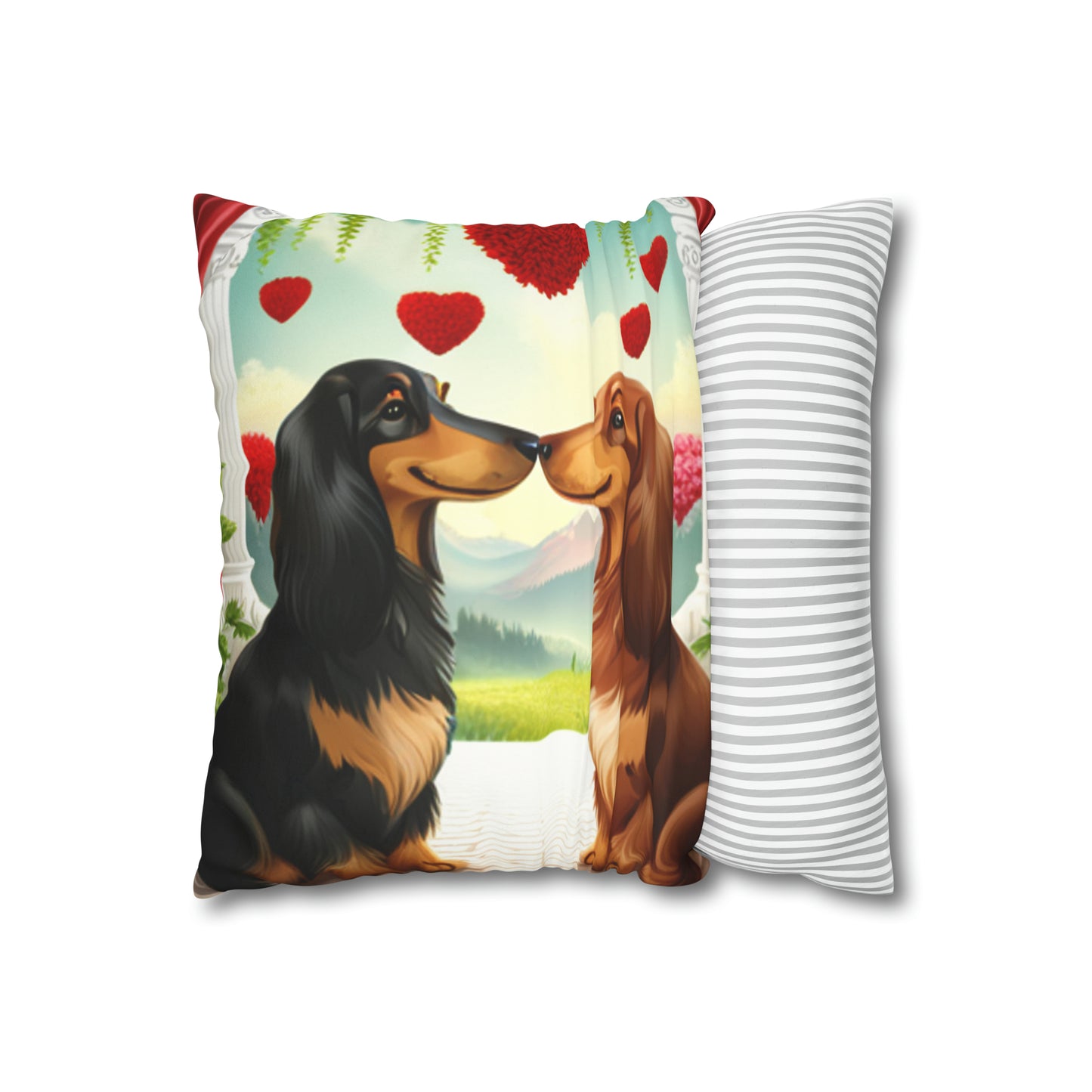 Doxies in Love Pillow Cover