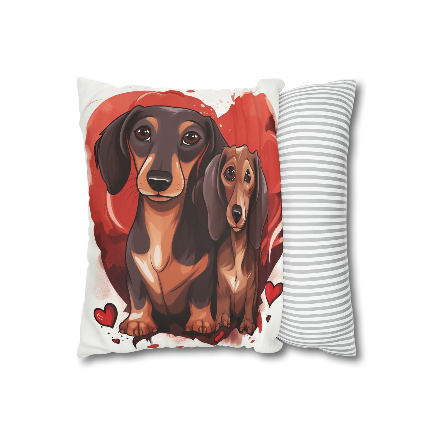 Doxie Heart Pillow Cover