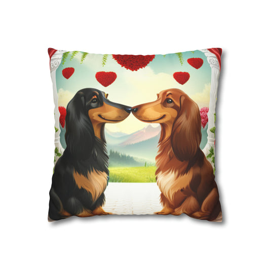 Doxies in Love Pillow Cover